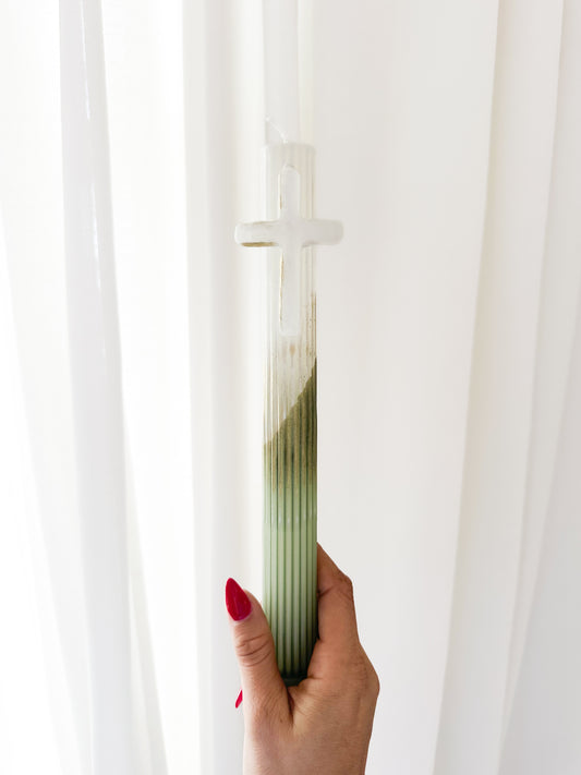 Crossed Pillar - Sage
