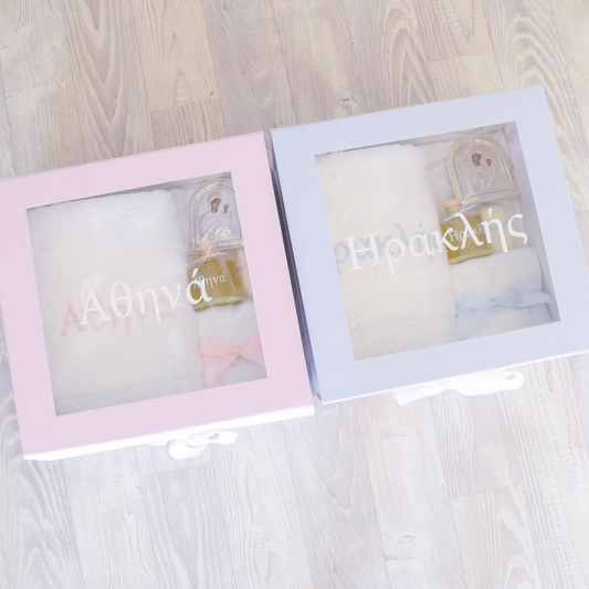 Baby Pink Border Box with Window