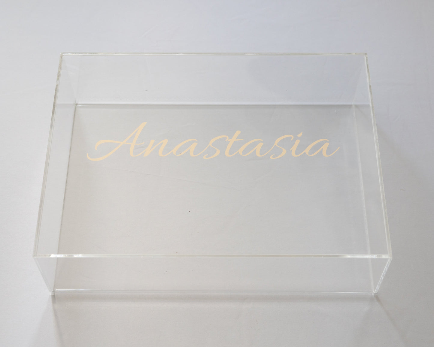 Rectangle Acrylic Box with Vinyl