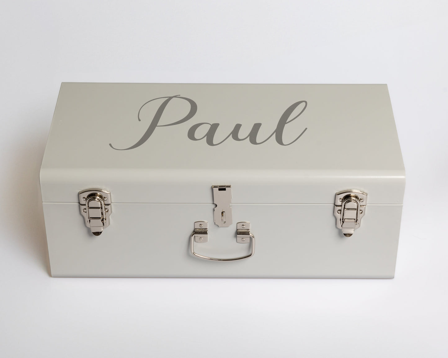 Small Metal Trunk with Vinyl