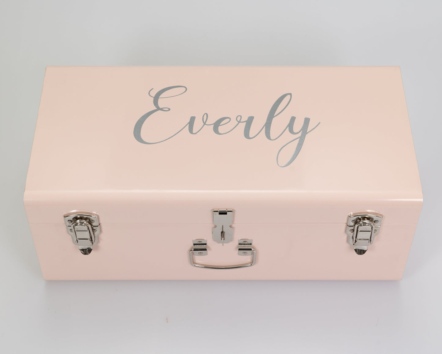 Small Metal Trunk with Vinyl